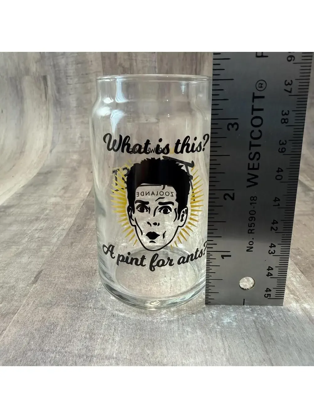 Flix Brewhouse Zoolander Movie 3.5 oz Mini Glass -What Is This? A Pint For Ants?